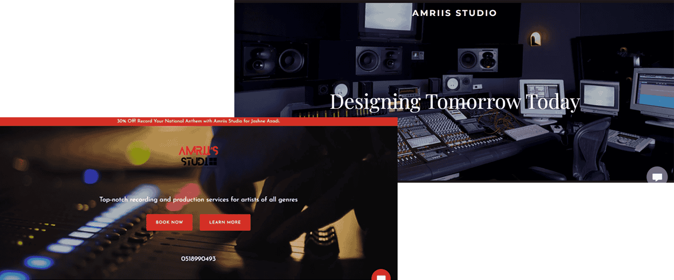 Amriis Studio interface