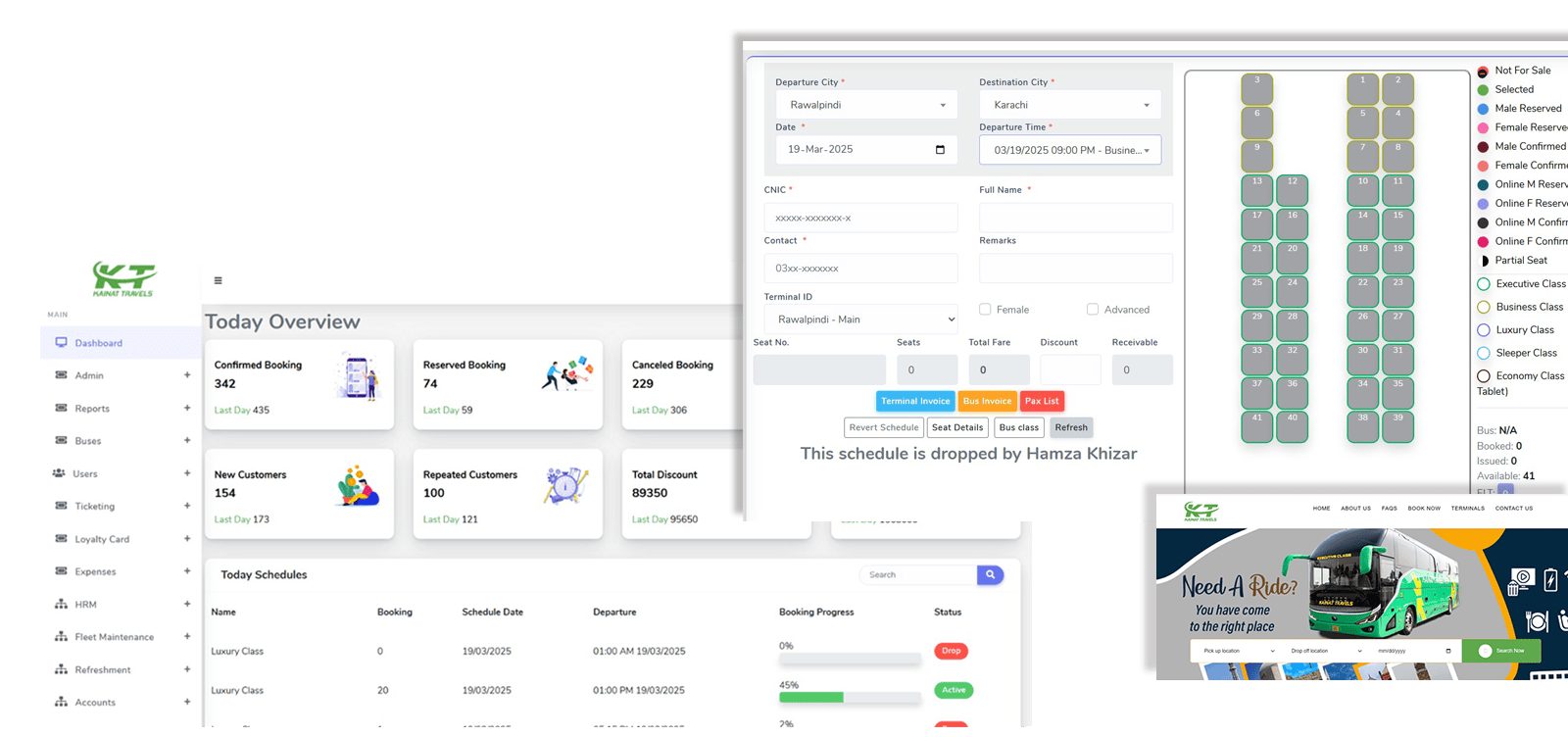 Transport Management System showcase
