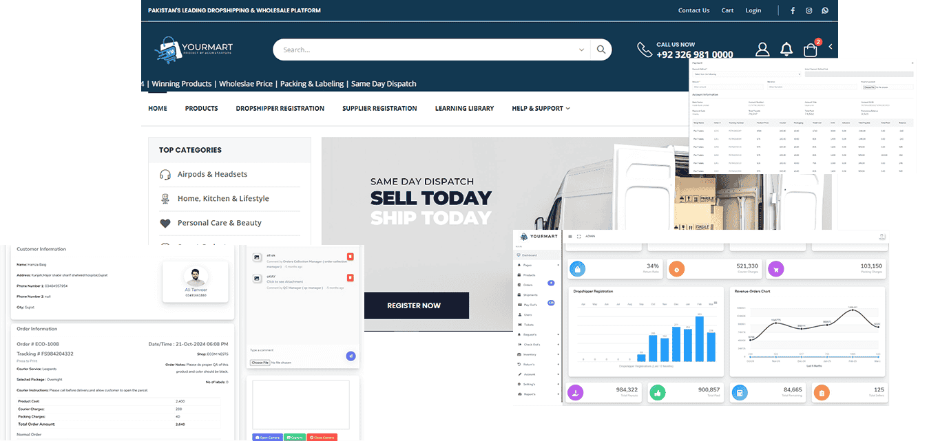 YourMart interface