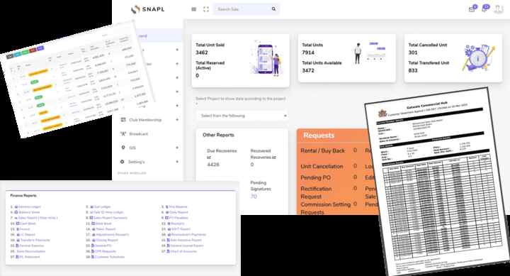 Real Estate Management Systems product screen